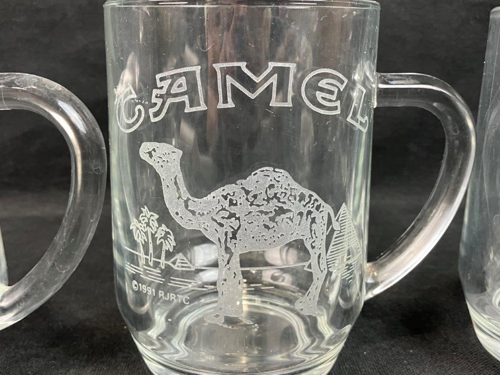 Assortment of Camel Cigarette Advertising Mugs - 6