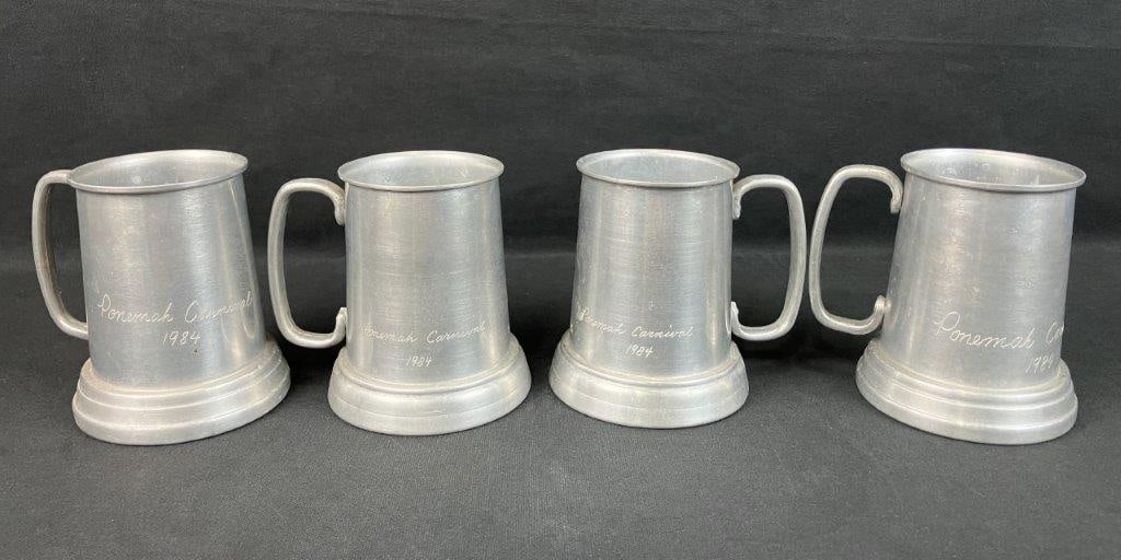 Assortment of Pewter Mugs - 2