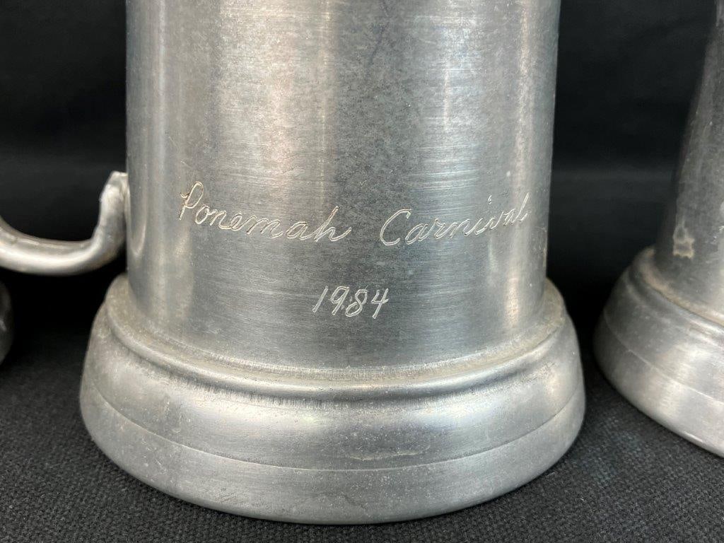 Assortment of Pewter Mugs - 3
