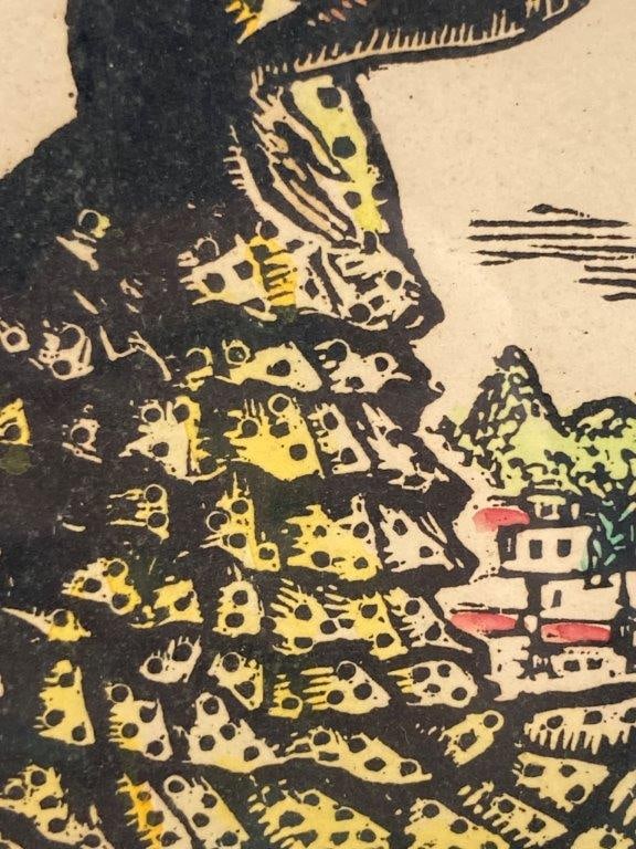 Juan Castells Marti Woodcut Engraving - 3