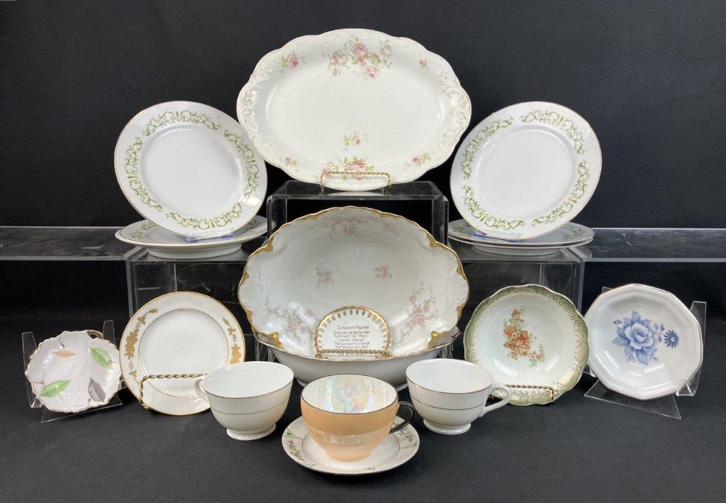 Decorated Porcelain Dinnerware Assortment (1 of 13)
