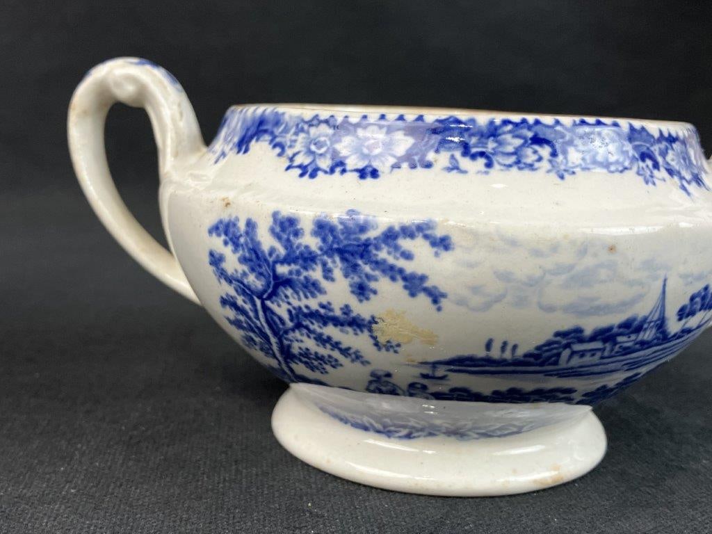 English Blue and White Transferware China - 11
