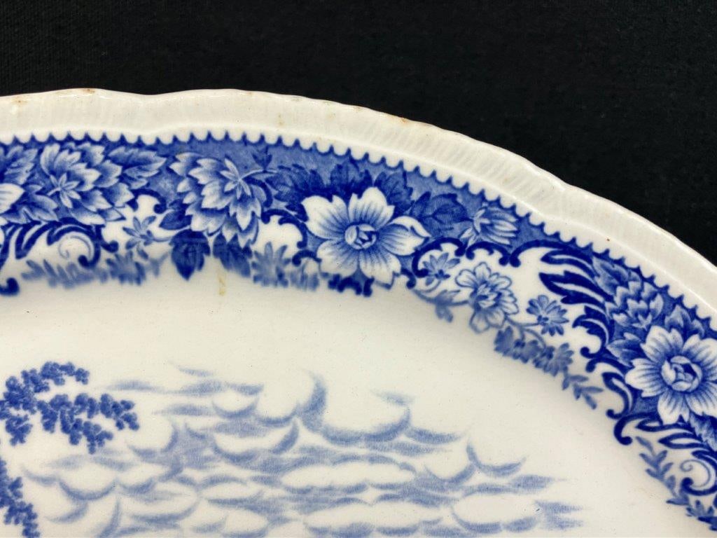 English Blue and White Transferware China - 3