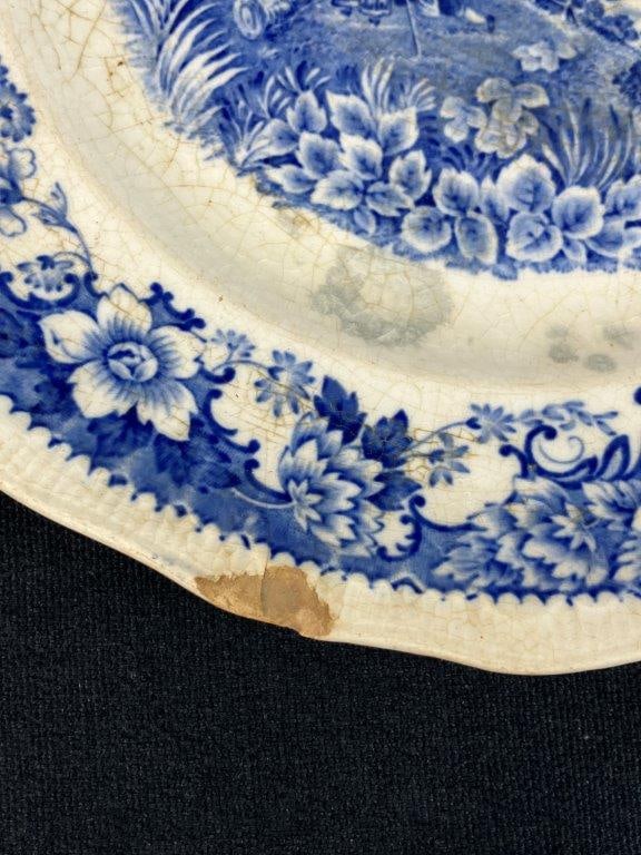 English Blue and White Transferware China - 8