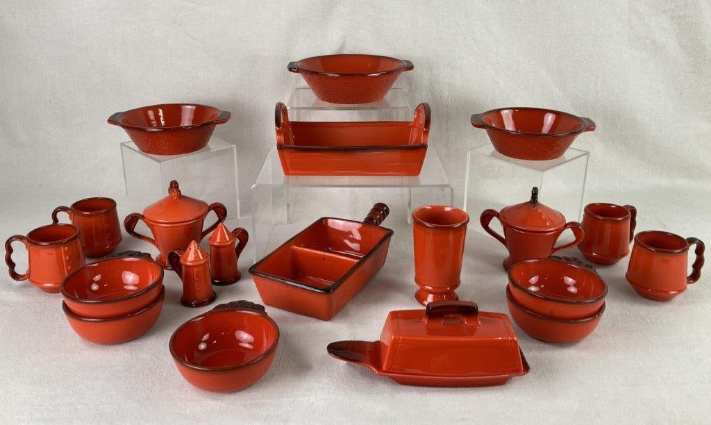 Red Rooster Dish Lot (1 of 6)