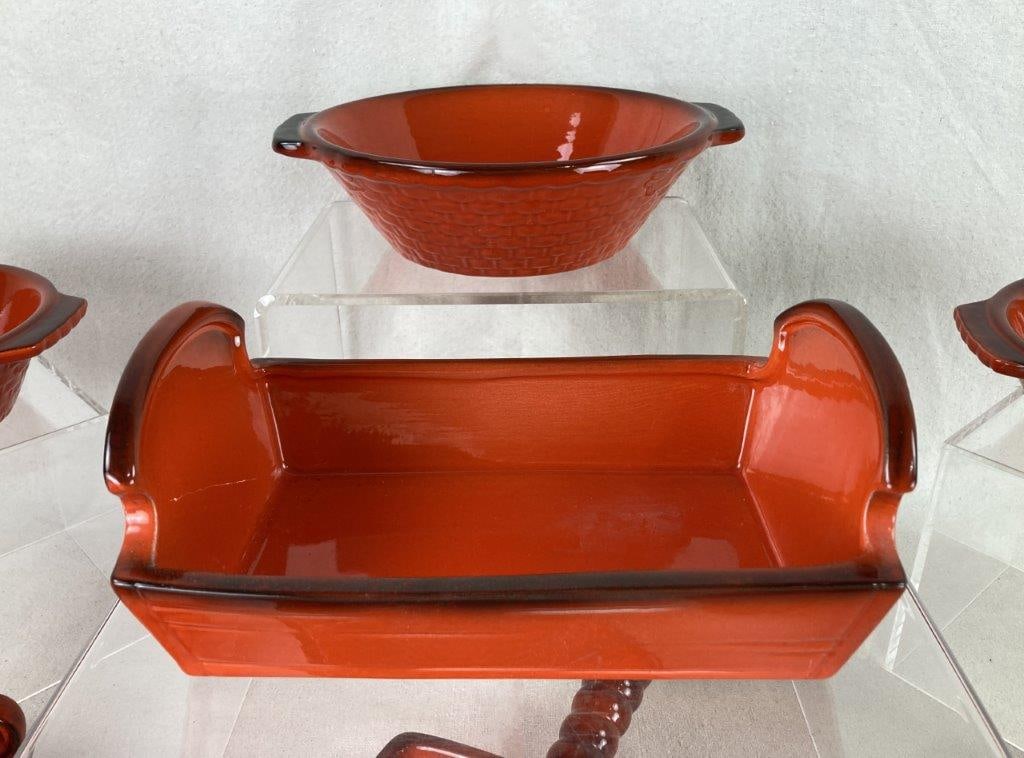 Red Rooster Dish Lot - 2