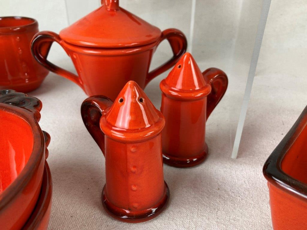 Red Rooster Dish Lot - 3