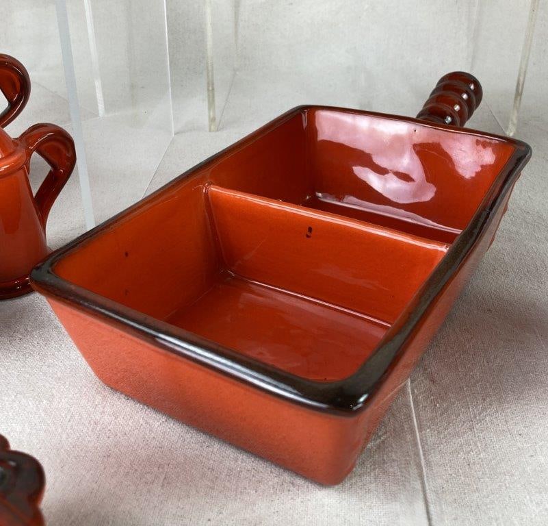 Red Rooster Dish Lot - 6