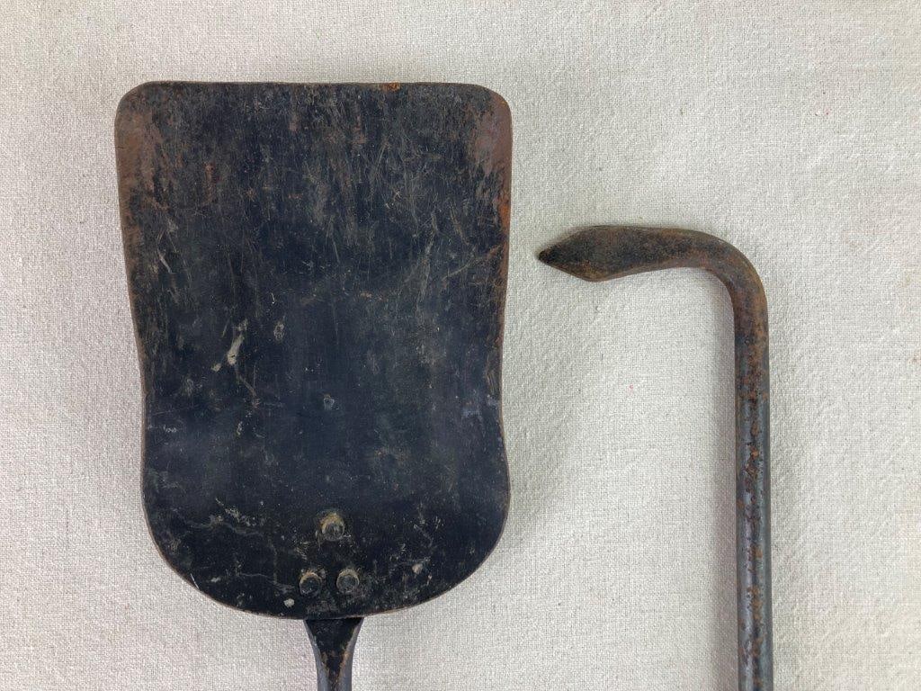 Iron Fireplace Scoop and Poker - 2