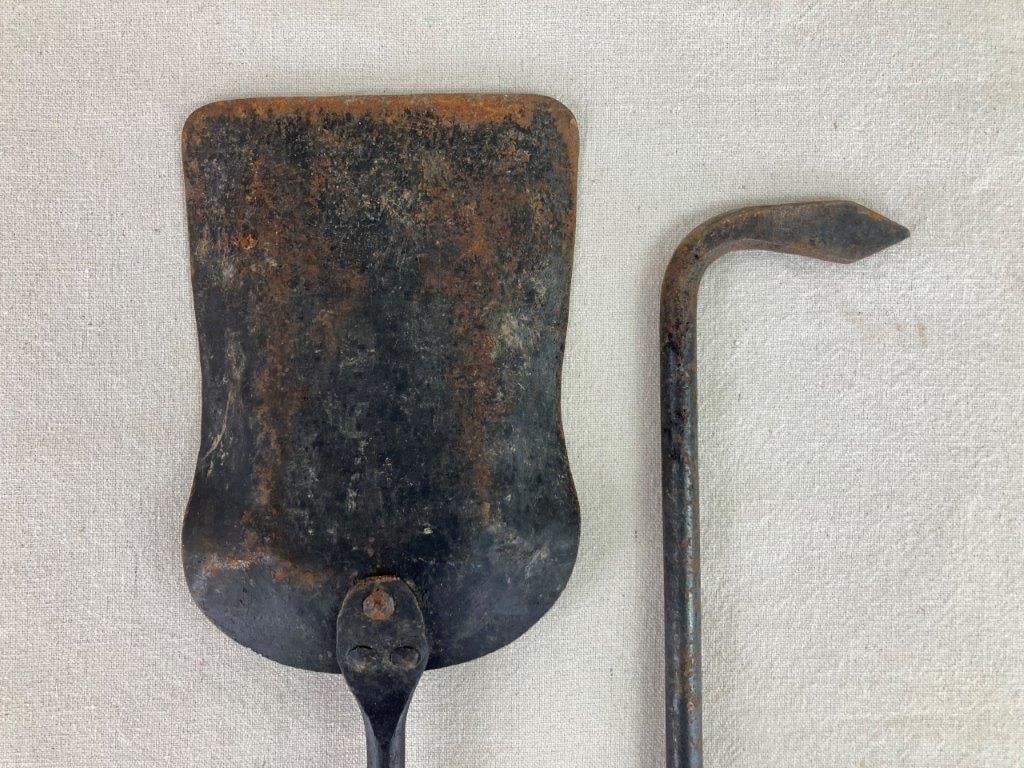 Iron Fireplace Scoop and Poker - 3