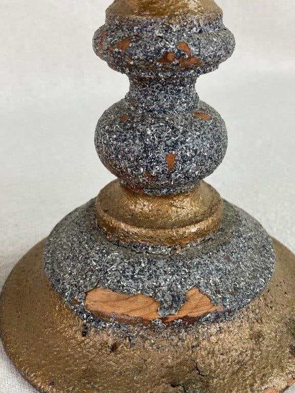 Painted Mahogany Candlesticks - 3