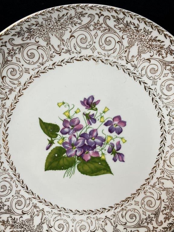 22 Kt Gold Decorated China Plates - 6