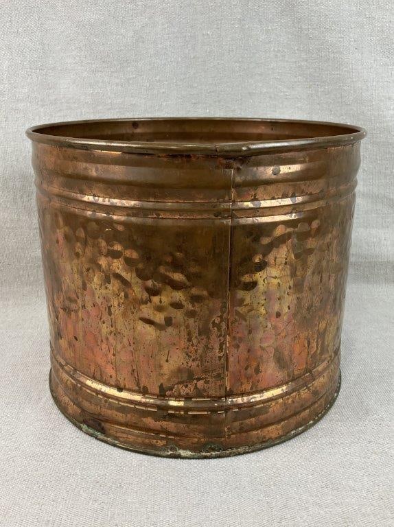 Hammered Copper Bucket - 3