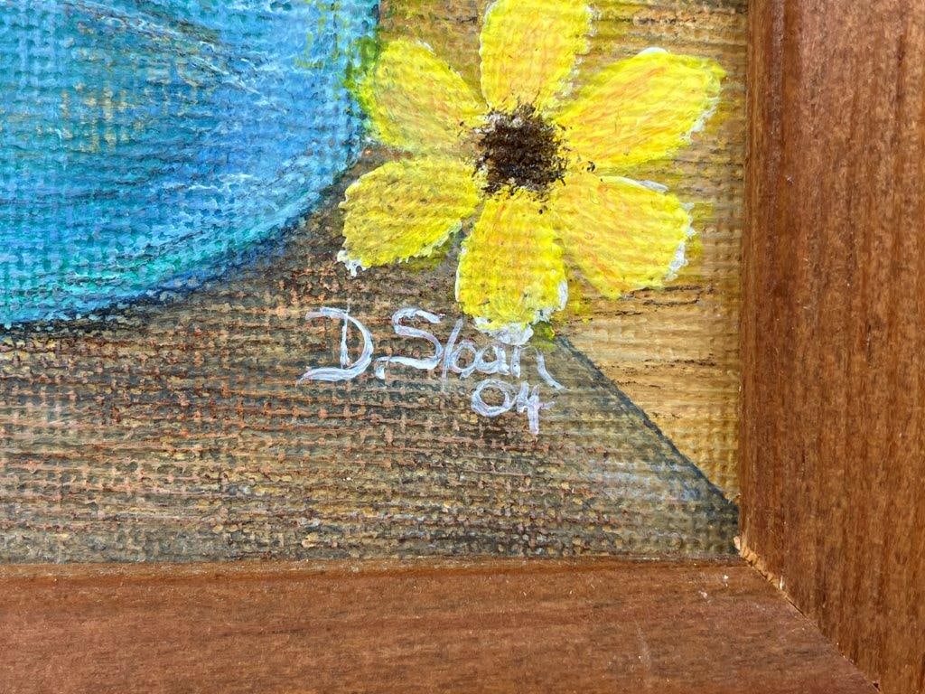 Folk Art Mason Jar Still Life Painting - 3