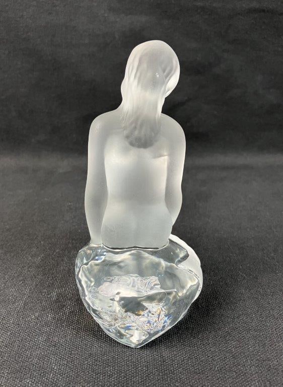 Reijmyre Swedish Art Glass Mermaid Paperweight - 3