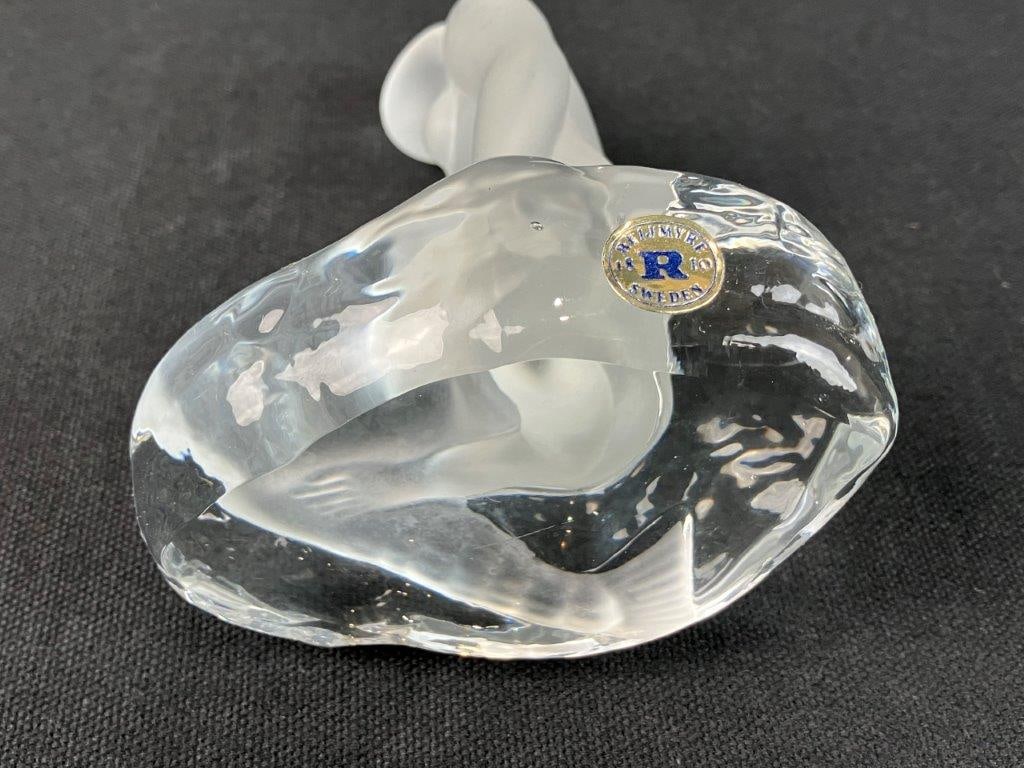 Reijmyre Swedish Art Glass Mermaid Paperweight - 6