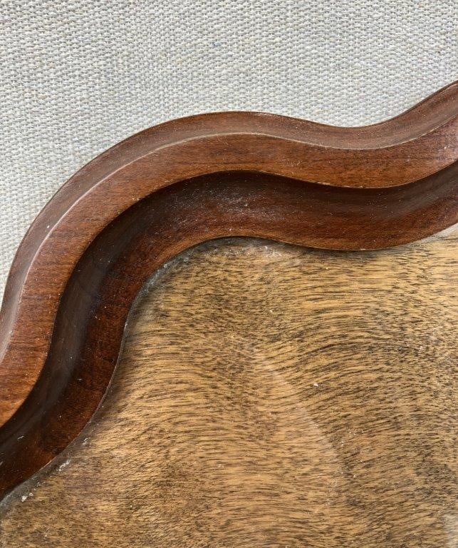 Dark Walnut and Glass Display Tray - 3