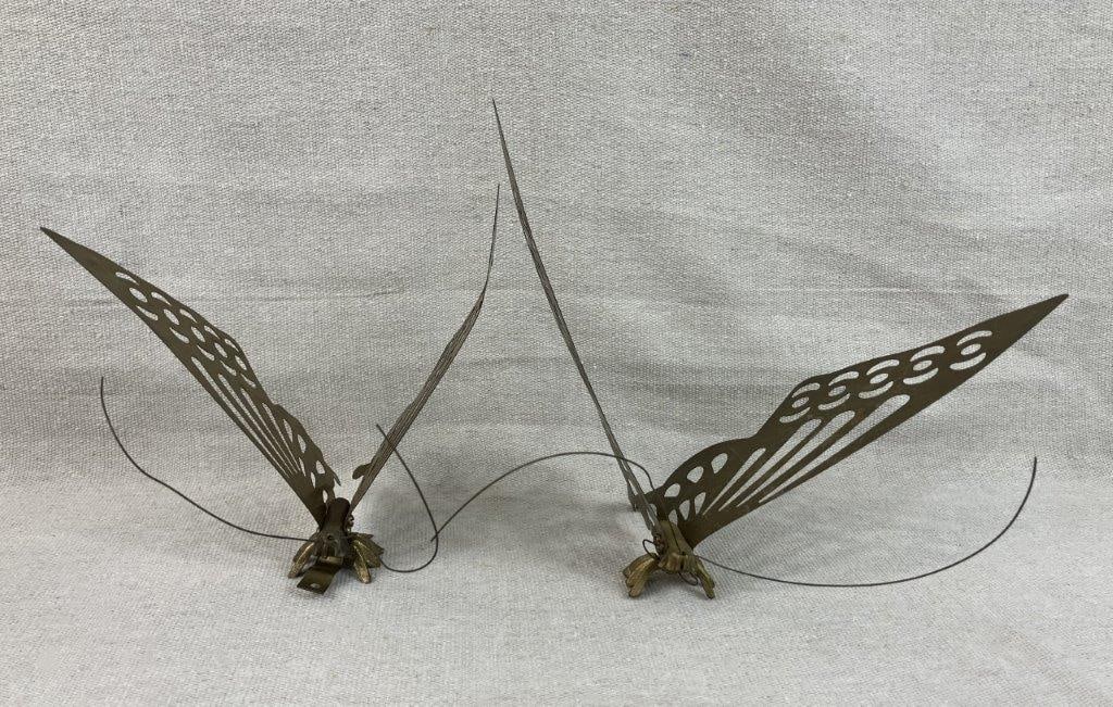 Mid Century Modern Brass Butterflies - 2