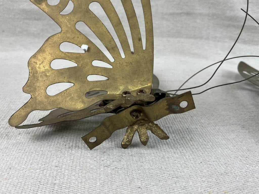 Mid Century Modern Brass Butterflies - 5