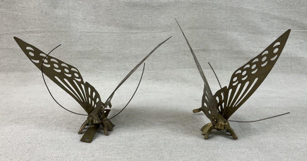 Mid Century Modern Brass Butterflies - 3