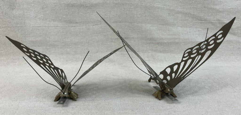 Mid Century Modern Brass Butterflies - 5