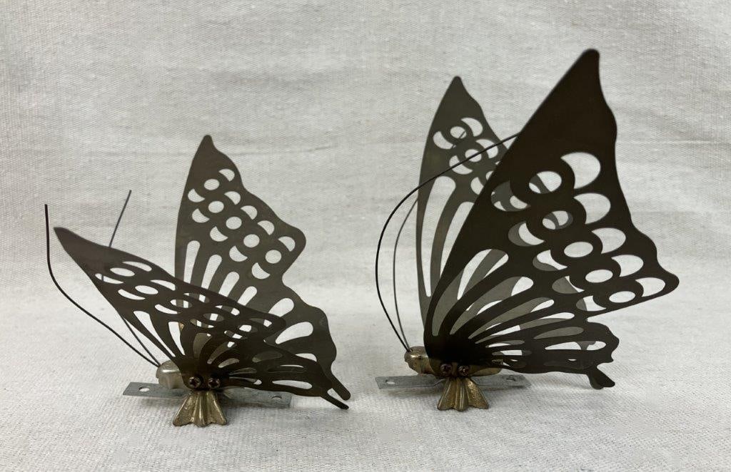 Mid Century Modern Brass Butterflies - 6