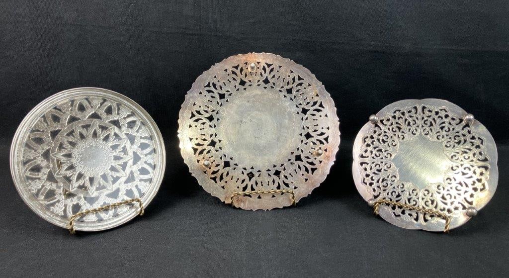 Silverplate Trivets - 5
