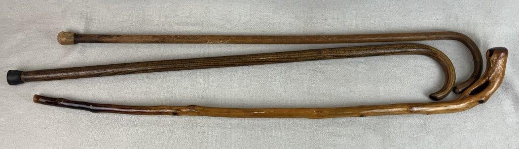 Three Carved Canes - 2