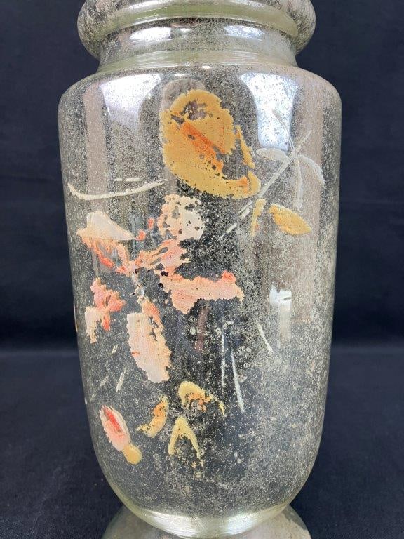 Mercury Glass Decorated Vessel - 2