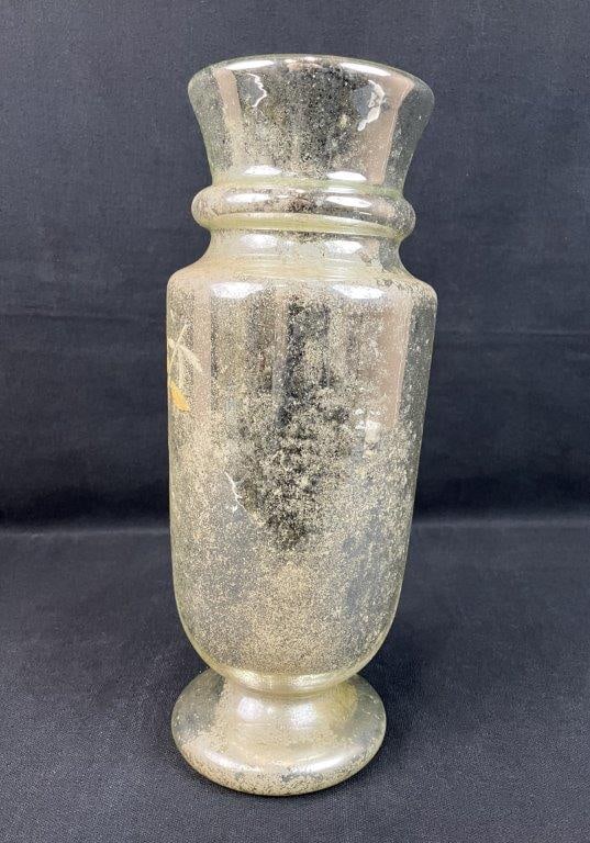 Mercury Glass Decorated Vessel - 3
