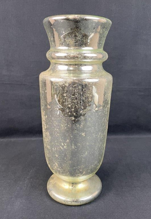 Mercury Glass Decorated Vessel - 4