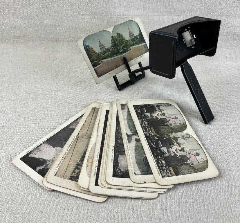 19th Century Stereoscope with Views (1 of 6)