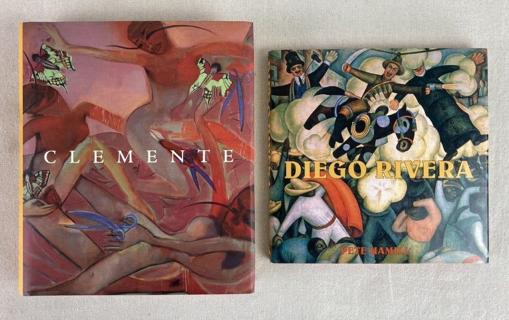 Francesco Clemente and Diego Rivera Art Books - 2