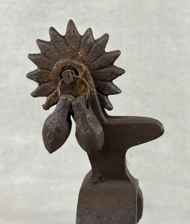 Cast Iron Horseshoe and Spur Door Knocker - 3
