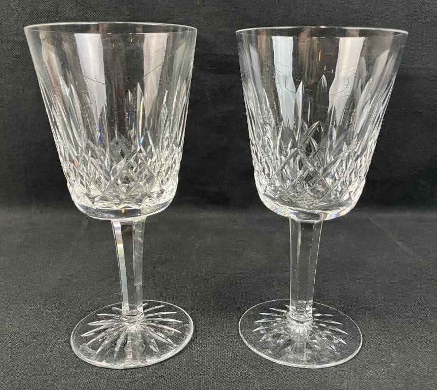 Pair of Waterford Crystal Glasses - 5
