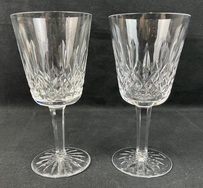 Pair of Waterford Crystal Glasses - 6
