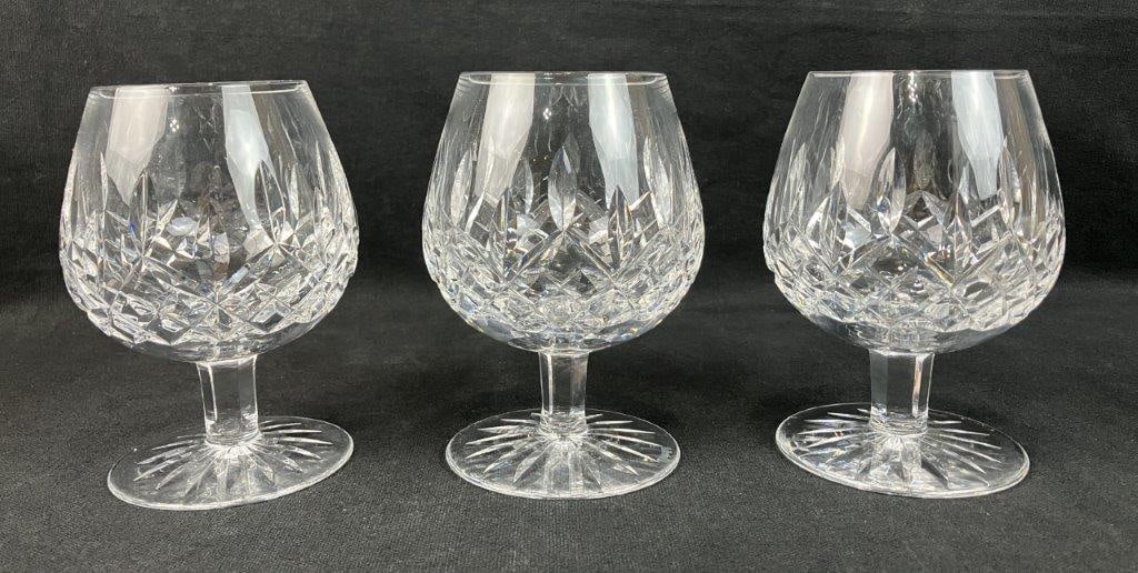 Three Waterford Brandy Glasses - 3