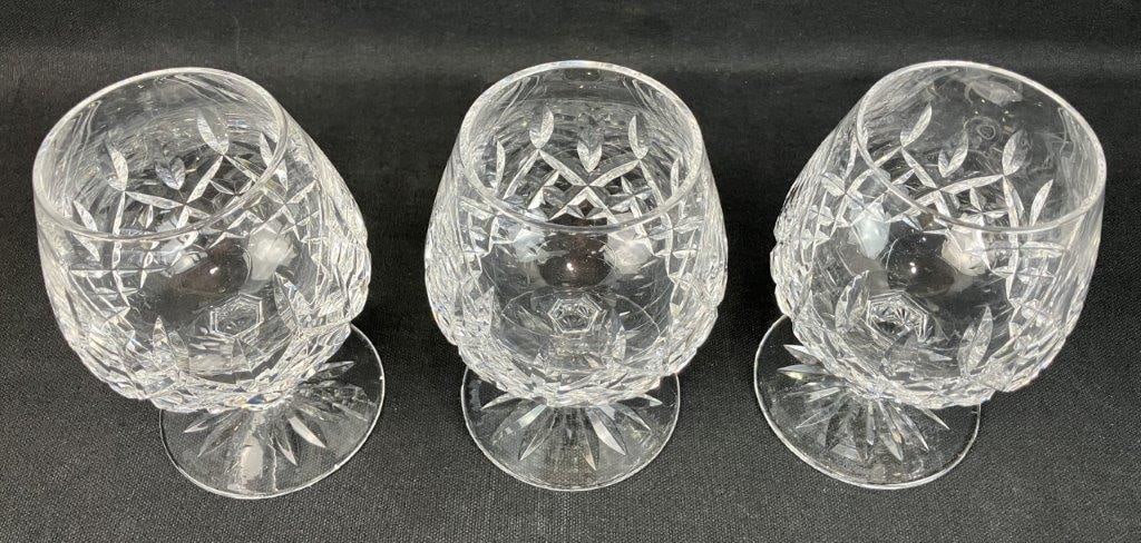 Three Waterford Brandy Glasses - 6