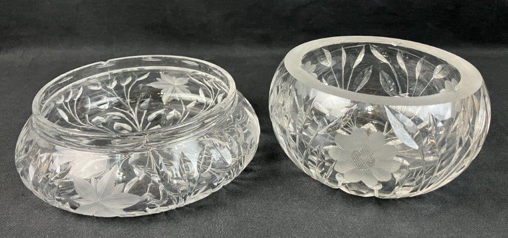 Two Etched Glass Dishes (1 of 8)