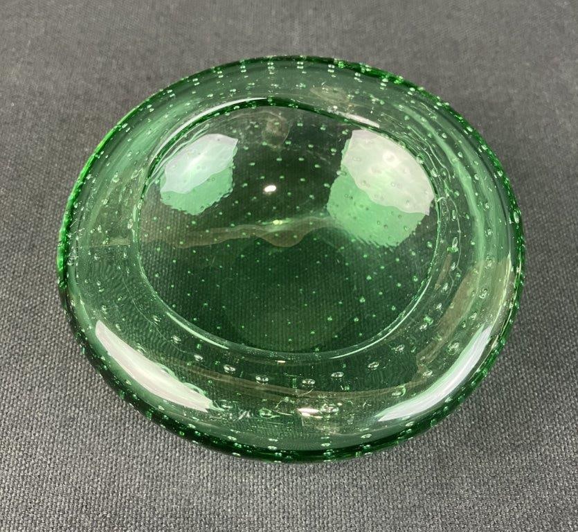 Art Glass Fenton Bear and Bowl - 6