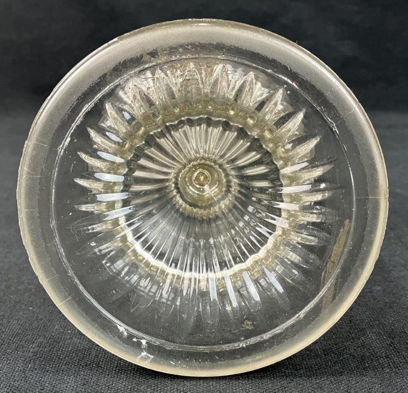 Pressed Glass Oil Lamp - 5