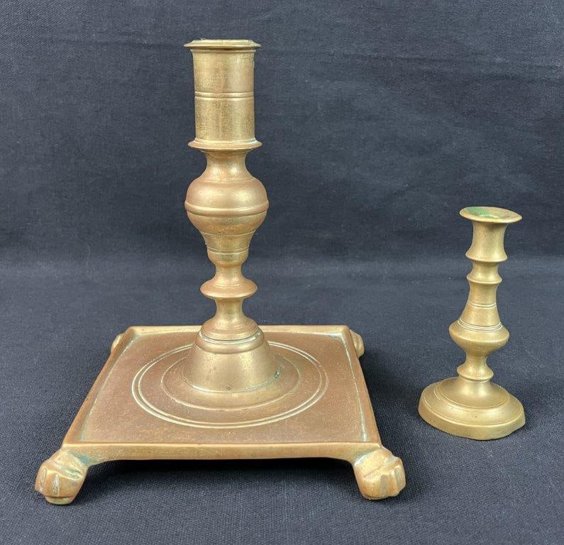 Two Brass Candlesticks - 4