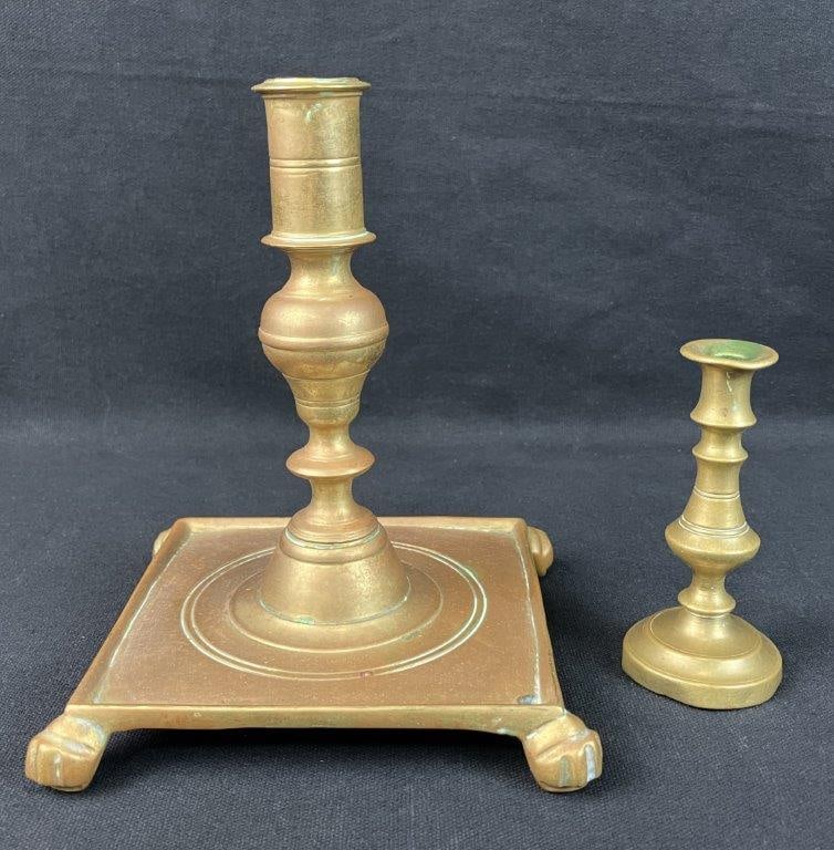 Two Brass Candlesticks - 5