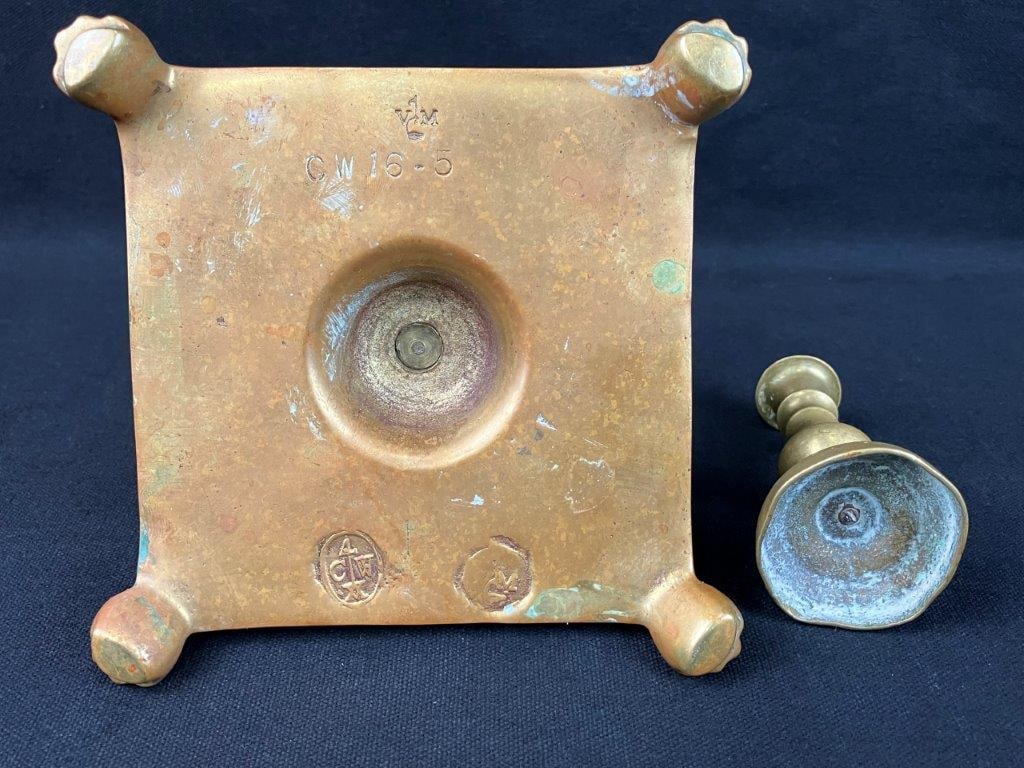 Two Brass Candlesticks - 9