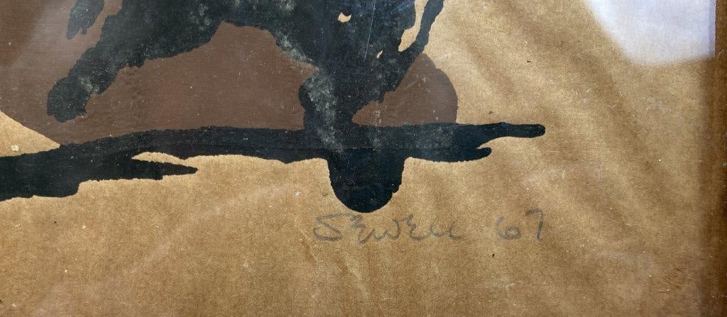 Limited Edition Bull Relief Print - 3