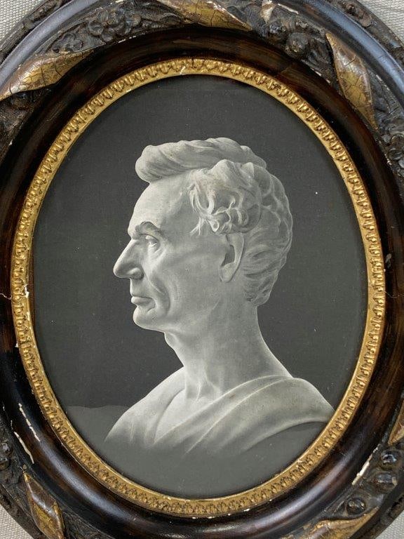 President Abraham Lincoln Print in Antique Frame - 2