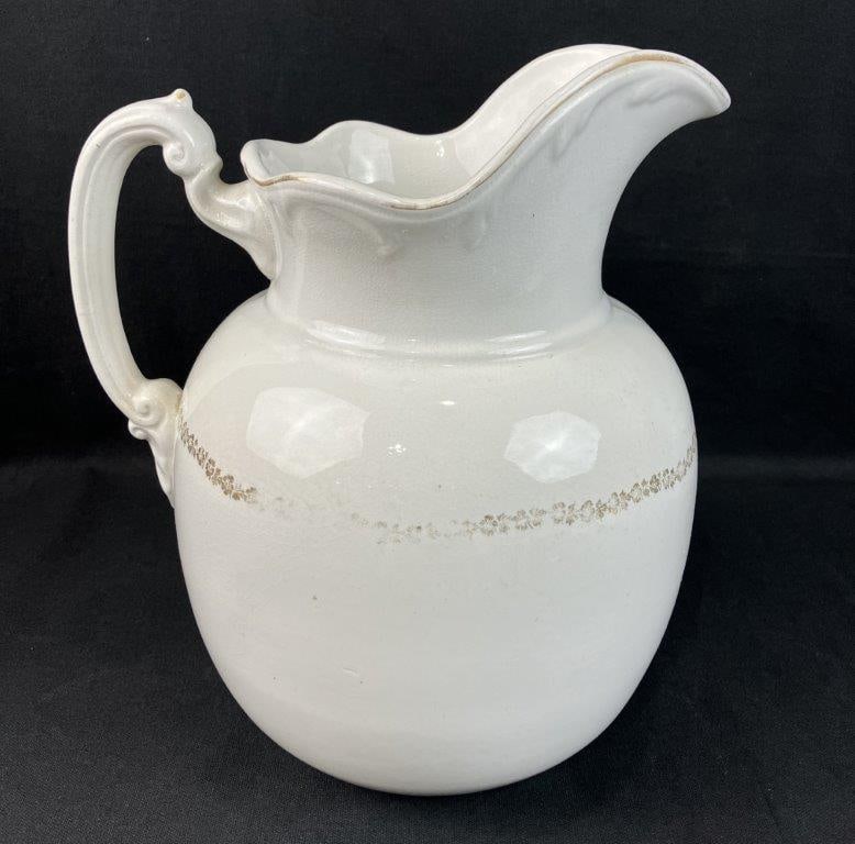 Ironstone Pitcher and Bowl - 5