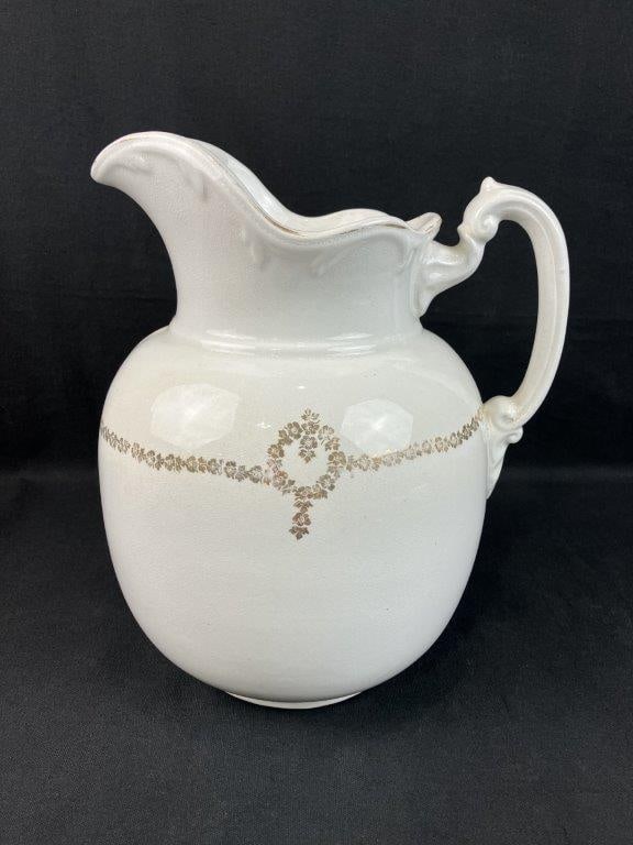 Ironstone Pitcher and Bowl - 7
