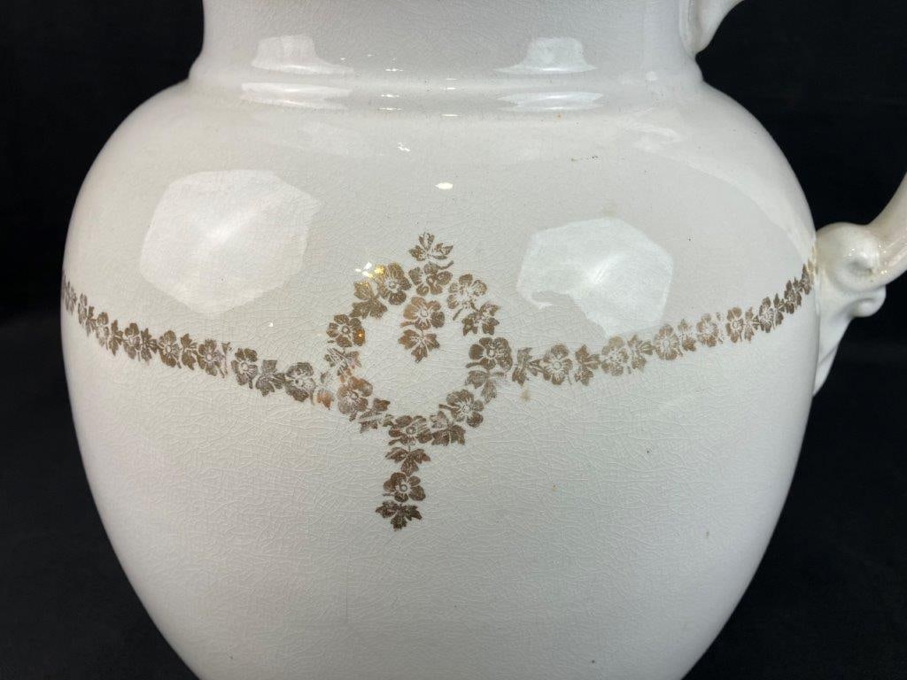 Ironstone Pitcher and Bowl - 8