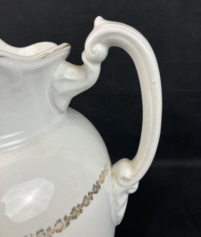 Ironstone Pitcher and Bowl - 9